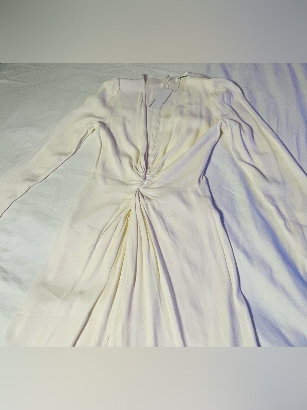 NWT-Reformation Gatsby Wedding Dress in Ivory- Size 6 - Picture 6 of 14